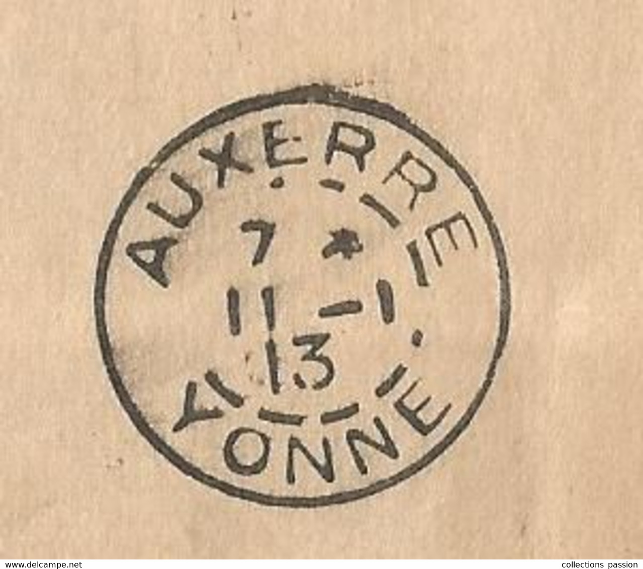 CARTE-LETTRE, Entier Postal, VILLEVALLIER , YONNE,  AUXERRE,  1913, 4 Scans - Cartes-lettres