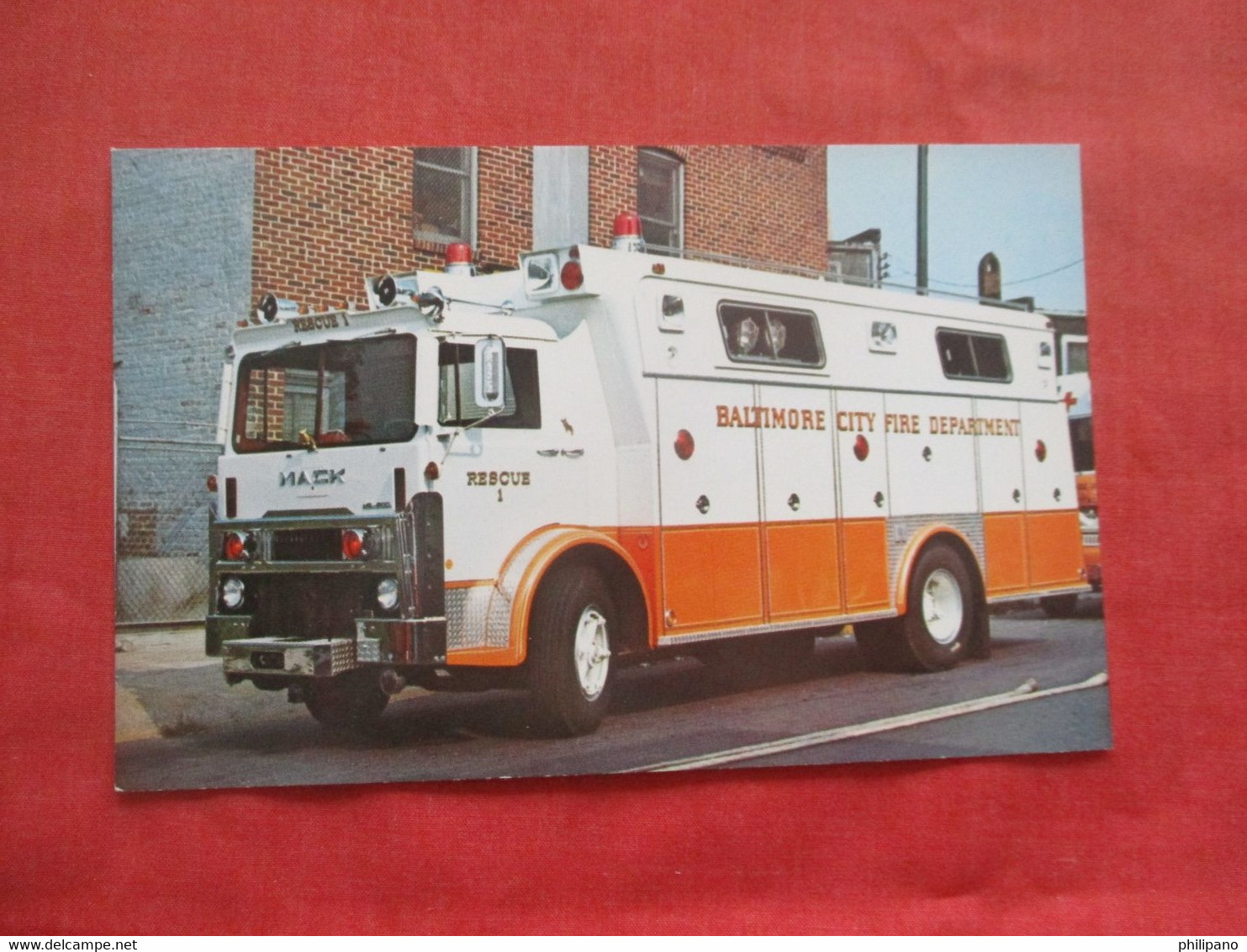 Fire Department Rescue No. 1  Baltimore  Maryland > Baltimore  Ref 5884 - Baltimore