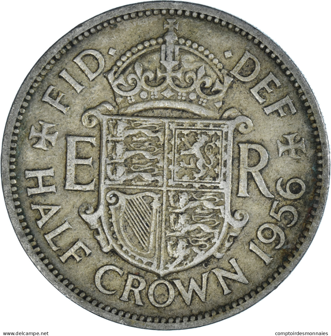 Monnaie, Grande-Bretagne, 1/2 Crown, 1956 - K. 1/2 Crown