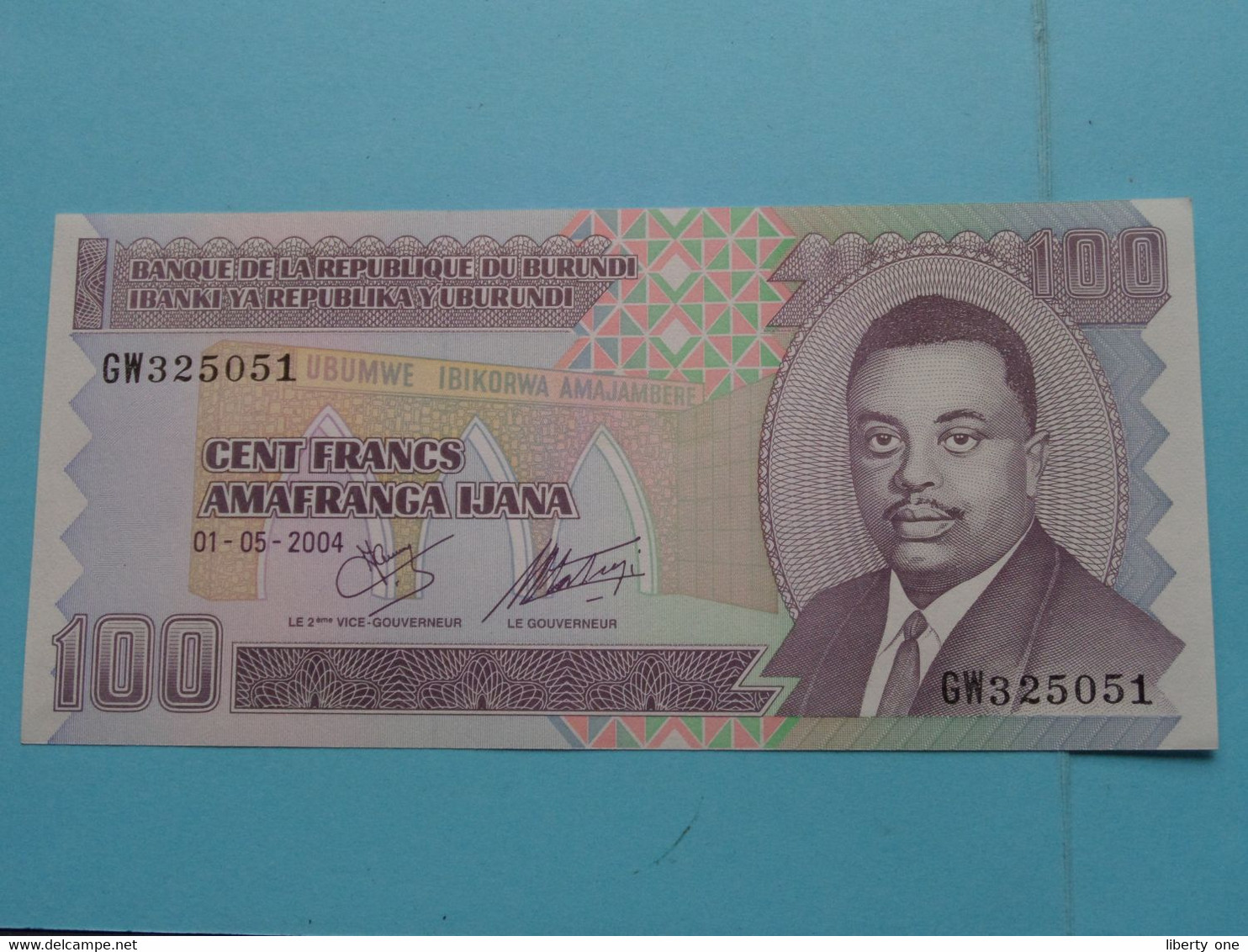 100 Francs - 2004 > Burundi ( For Grade, Please See Photo ) UNC ! - Eritrea