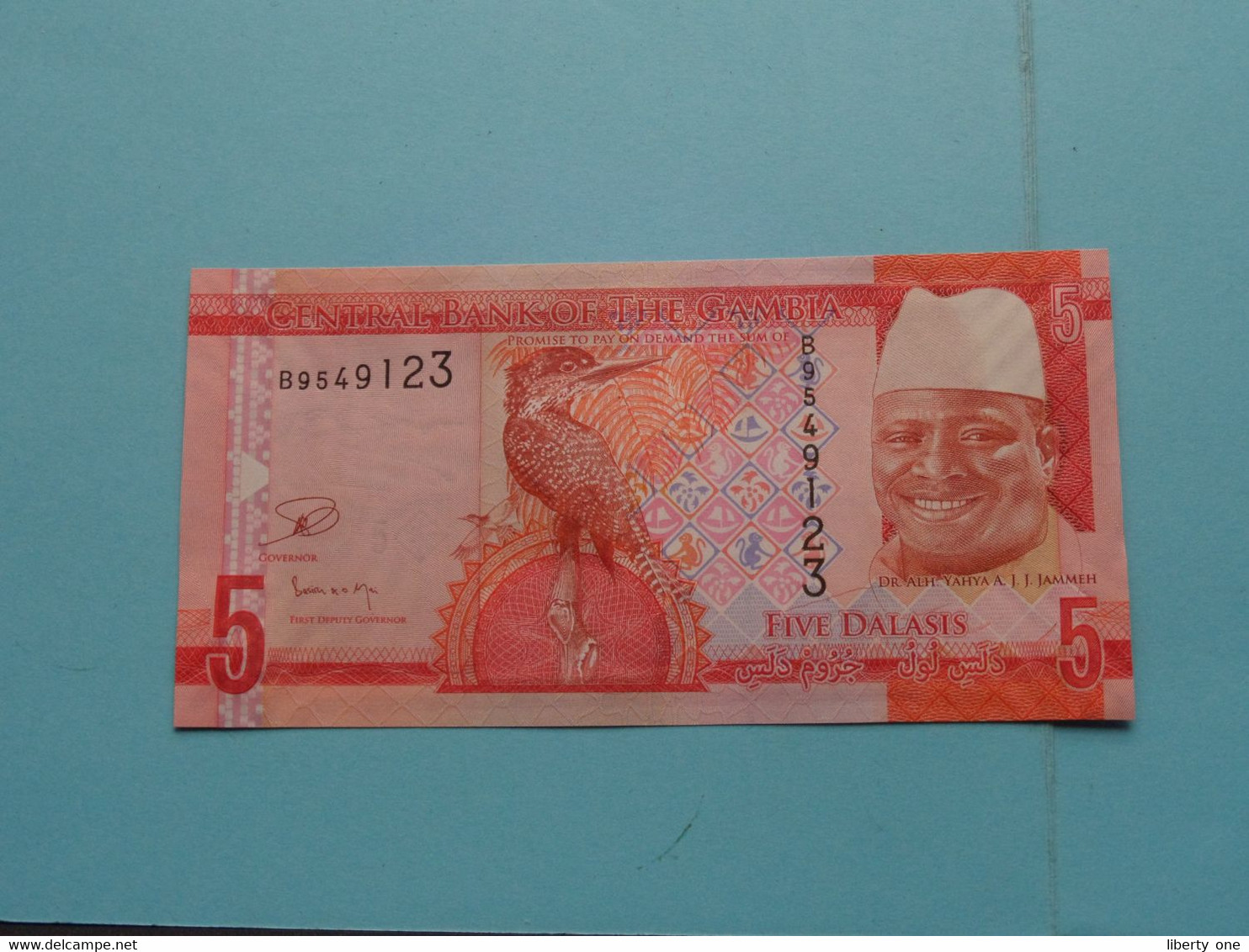 5 Five DALASIS (2015) Central Bank Of GAMBIA ( For Grade, Please See Photo ) UNC ! - Gambie