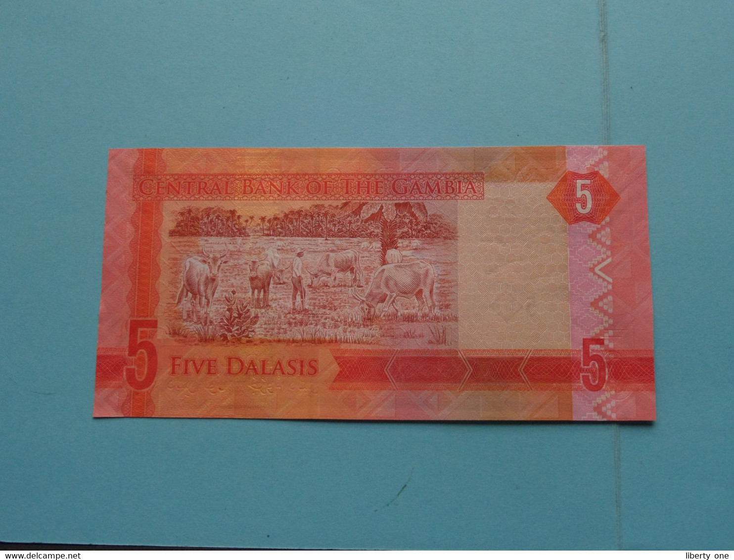 5 Five DALASIS (2015) Central Bank Of GAMBIA ( For Grade, Please See Photo ) UNC ! - Gambie