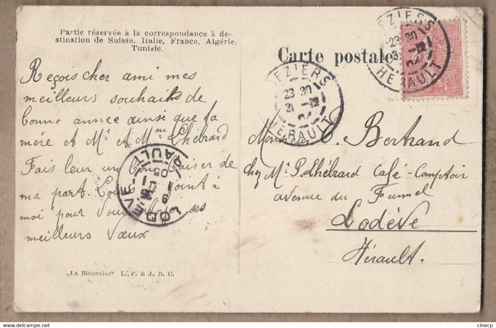 CPA 34 - BEZIERS - 1905 - TB CP Multivue Dans Les Chiffres Formant 1905 - Diverses Monuments + TB Verso - Capestang