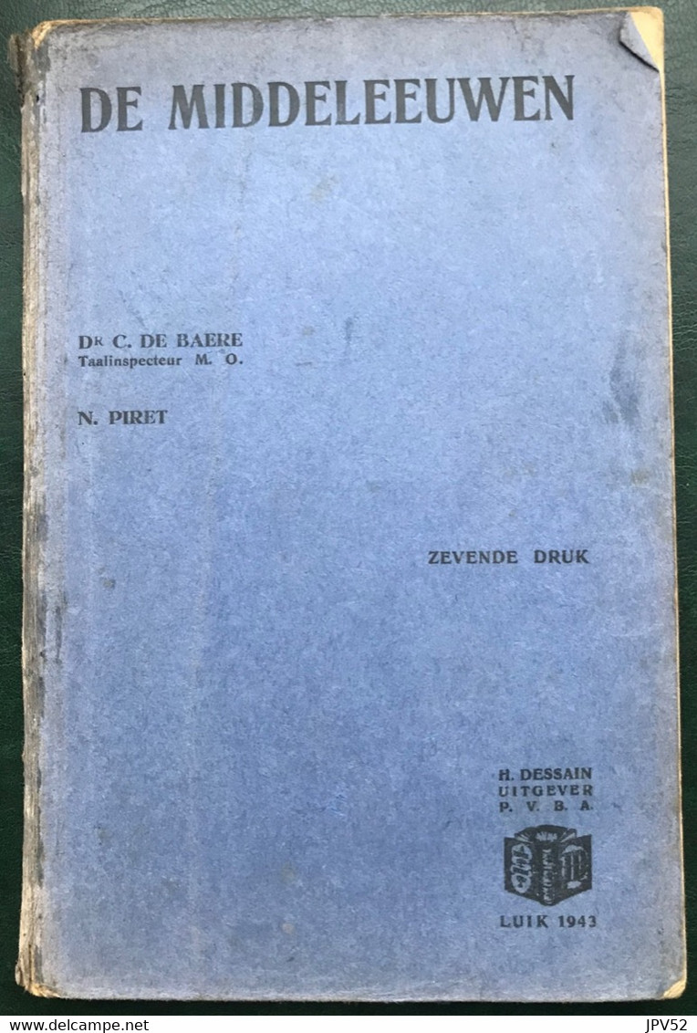 (475) De Middeleeuwen - 1943 - 131blz. - De Graeve - Piret - Schulbücher