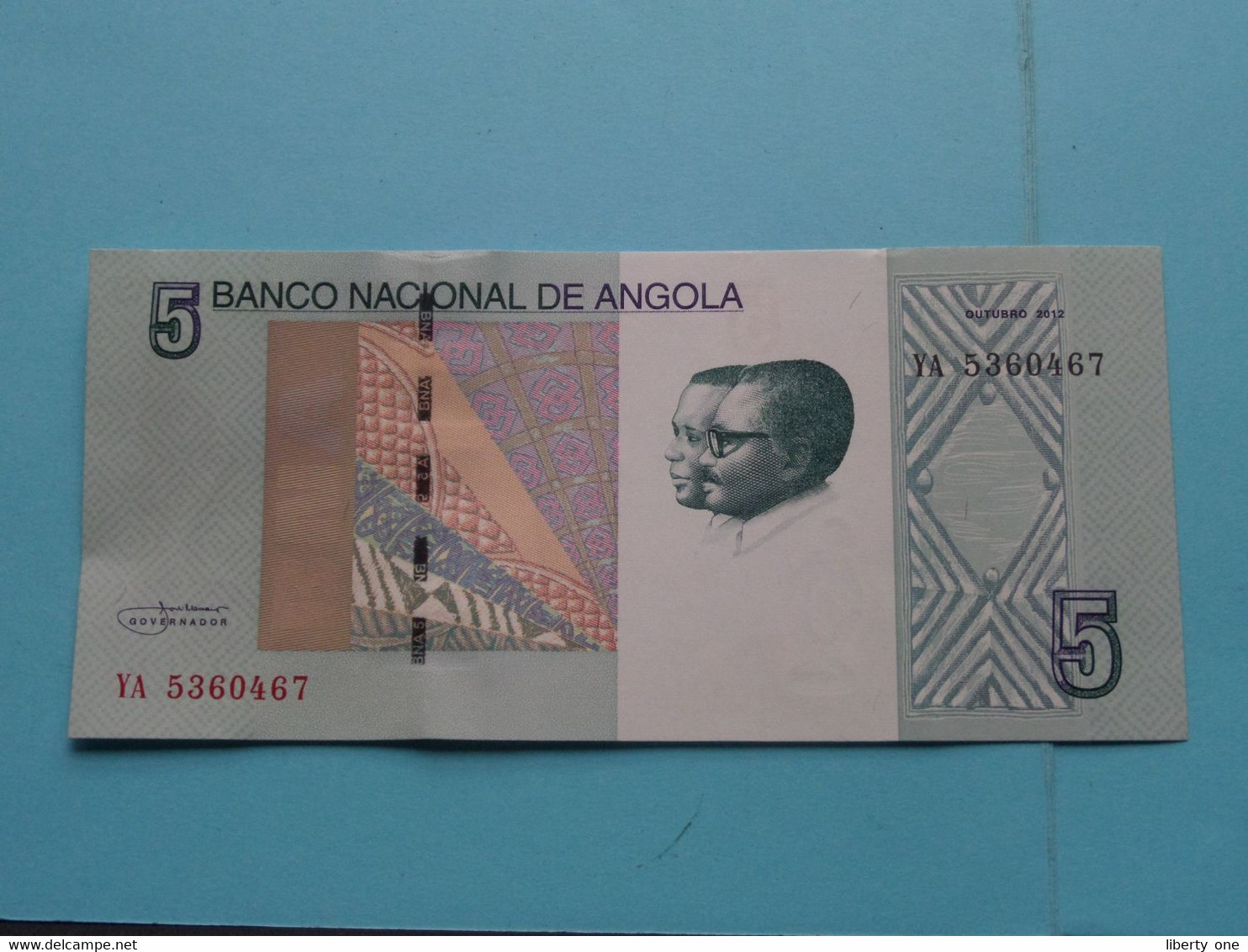 5 Cinco KWANZAS () 2012 - Banco Nacional De ANGOLA ( Voir / See > Scans ) UNC ! - Angola