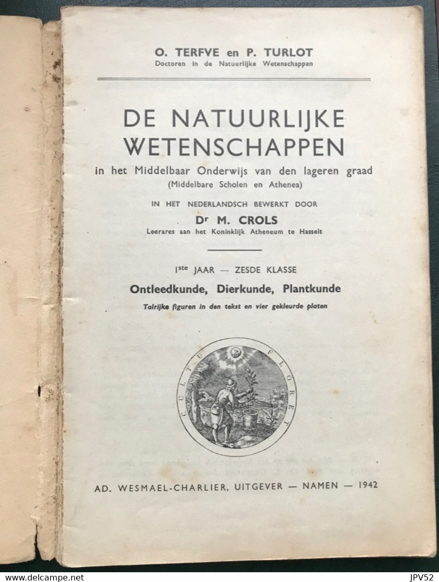 (476) De Natuurlijke Wetenschappen - 1942 - 173 Blz. - Dr. M. Crols - Schulbücher