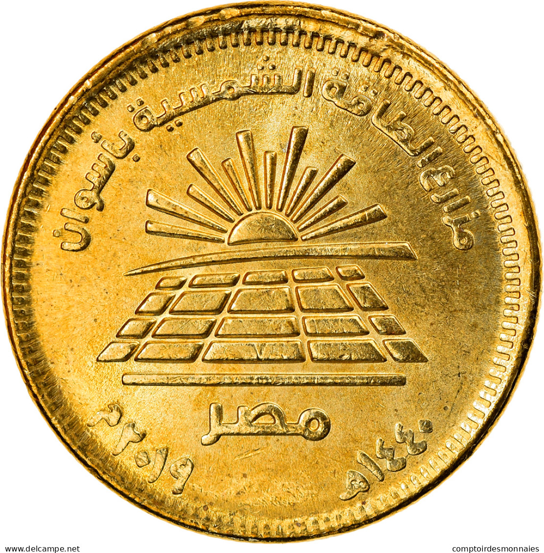 Monnaie, Égypte, Parc Solaire De Benban, 50 Piastres, 2019, SPL, Laiton - Egypt