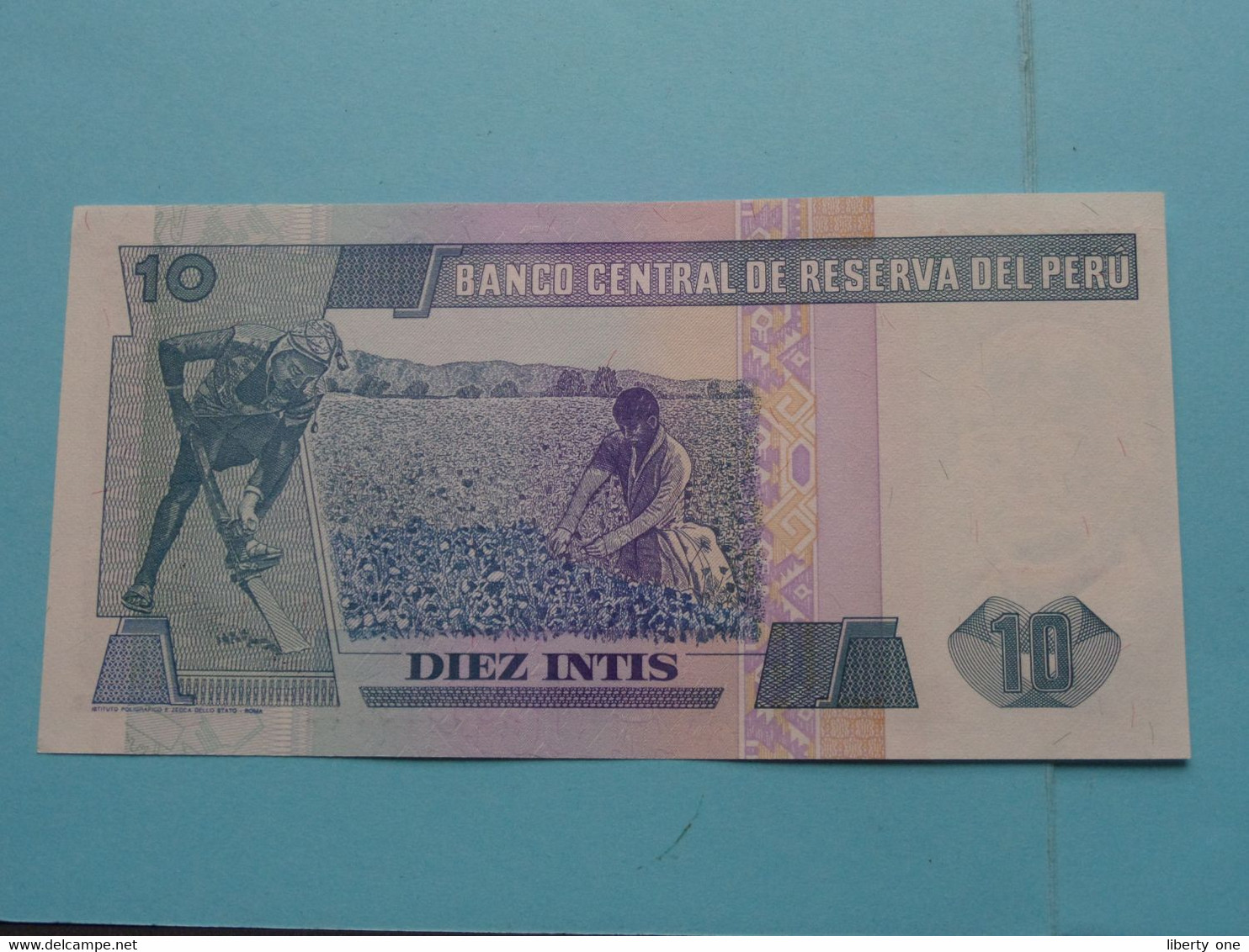 10 Diez Intis ( 26 De Junio 1987 - A8981311Q ) PERU ( For Grade, Please See Photo ) UNC ! - Peru