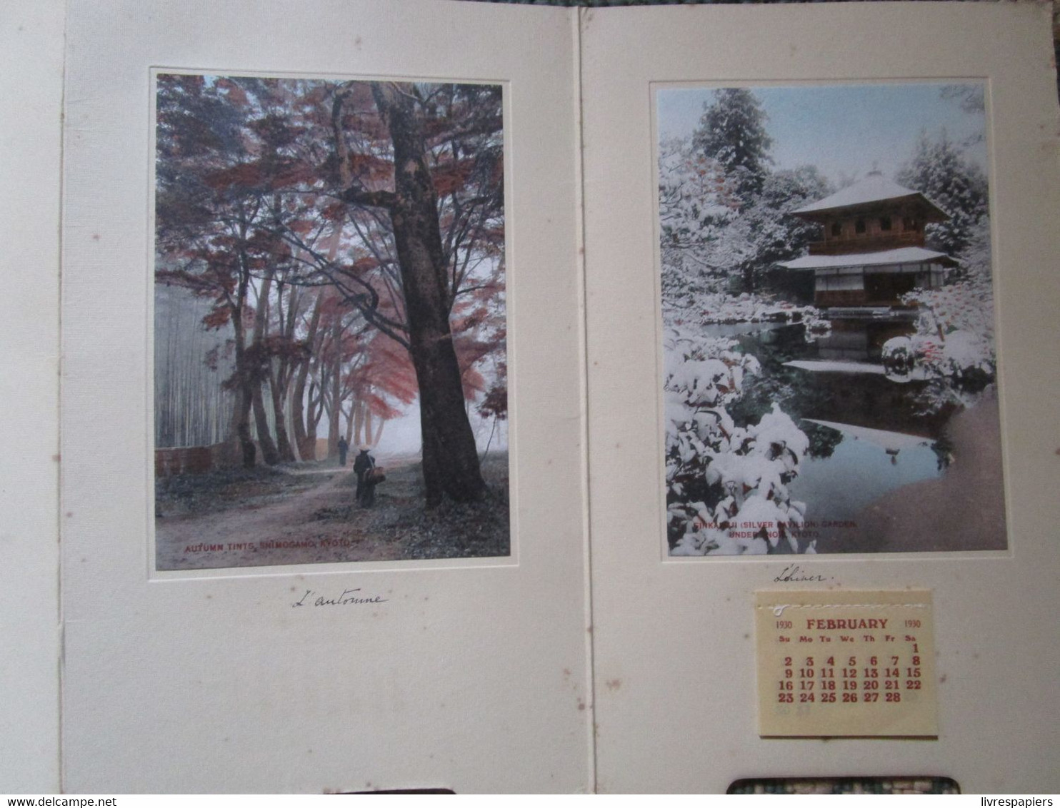 Japon  NYK Line Paquebot Calendrier 1930 Photos - Otros & Sin Clasificación