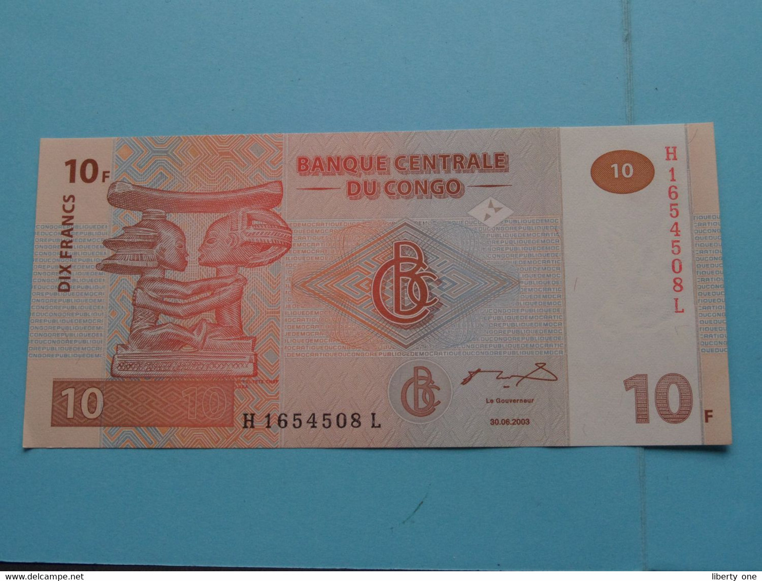 10 Francs ( 2003 ) Congo ( For Grade, Please See Photo ) UNC ! - Iraq