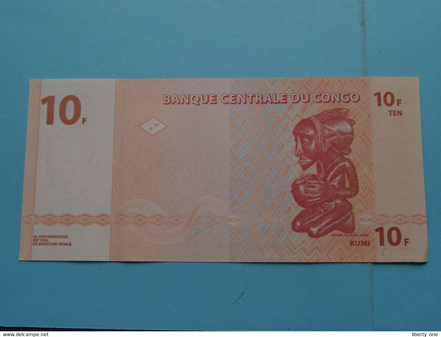 10 Francs ( 2003 ) Congo ( For Grade, Please See Photo ) UNC ! - Iraq