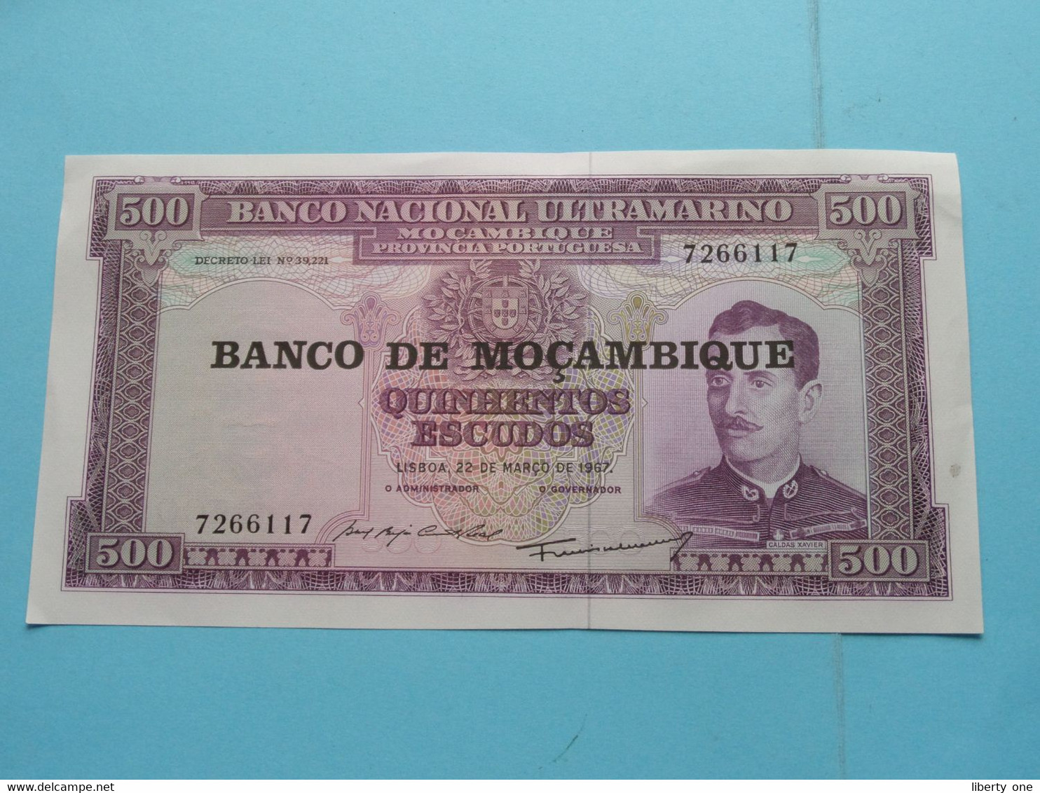 500 Escudos (1967) Moçambique ( For Grade See SCANS ) UNC ! - Moçambique