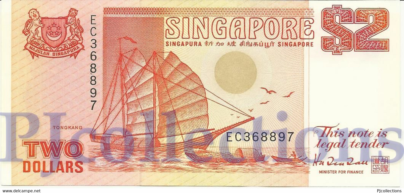 SINGAPORE 2 DOLLARS 1990 PICK 27 UNC - Singapour