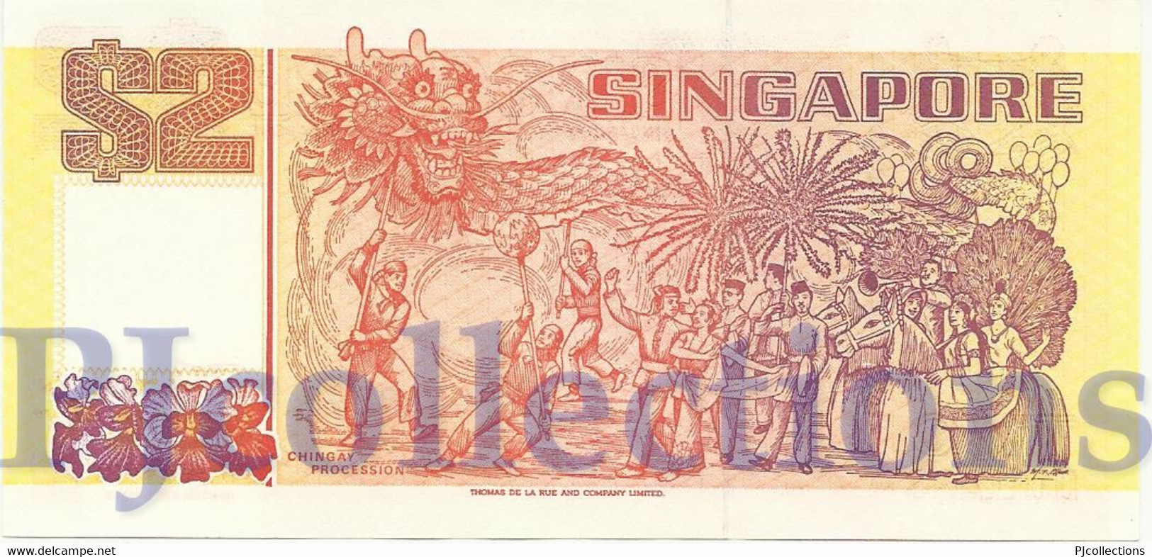 SINGAPORE 2 DOLLARS 1990 PICK 27 UNC - Singapour