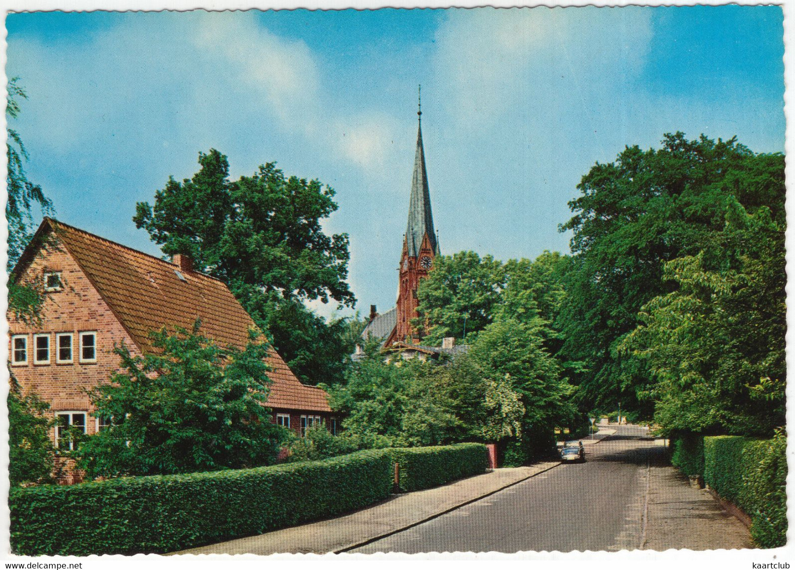 Reinbek, Pforte Zum Sachsenwald - Bismarckstraße Mit Kirche - (Deutschland) - Reinbek