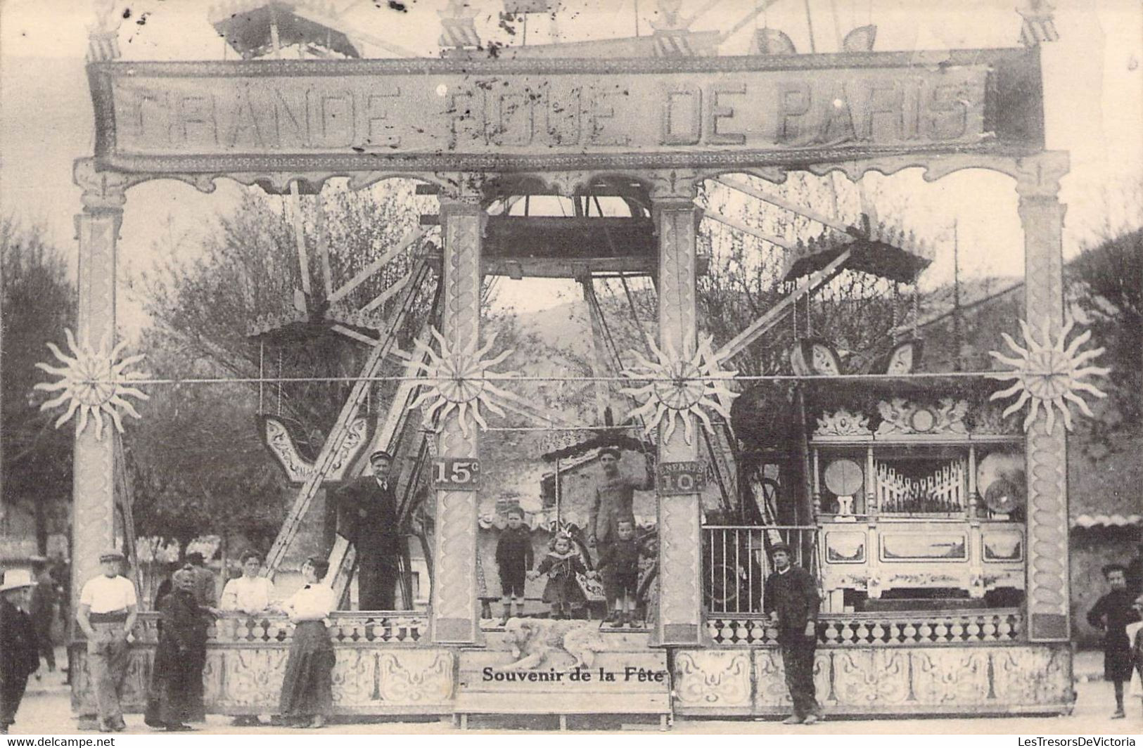 CPA Thèmes - Métiers - Souvenir De La Fête - Grande Roue De Paris - Oblitérée Bouches Du Rhône 1917 - Andere & Zonder Classificatie