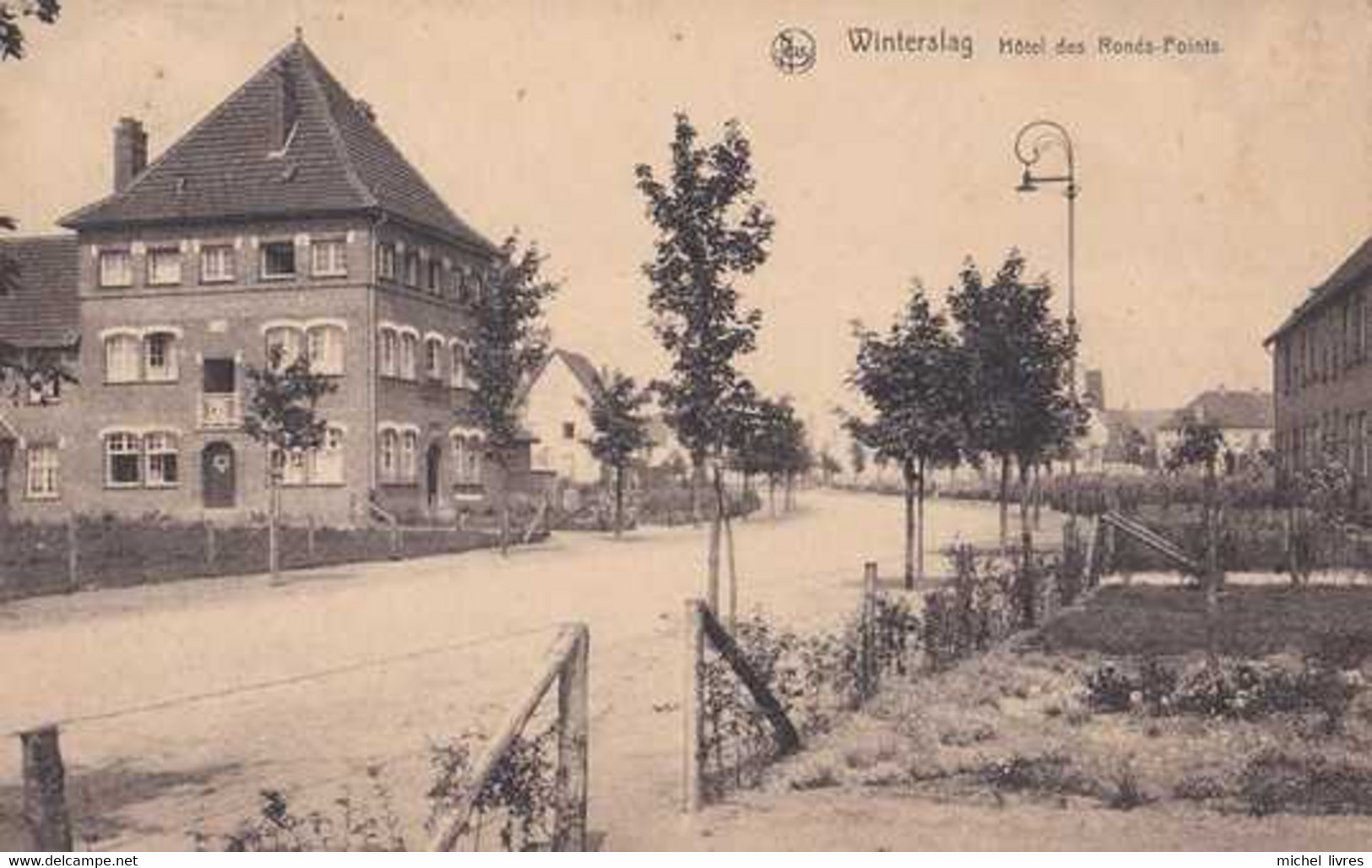 Winterslag - Hôtel Des Ronds-Points - Circulé En 1924 - Genk - TBE - Genk