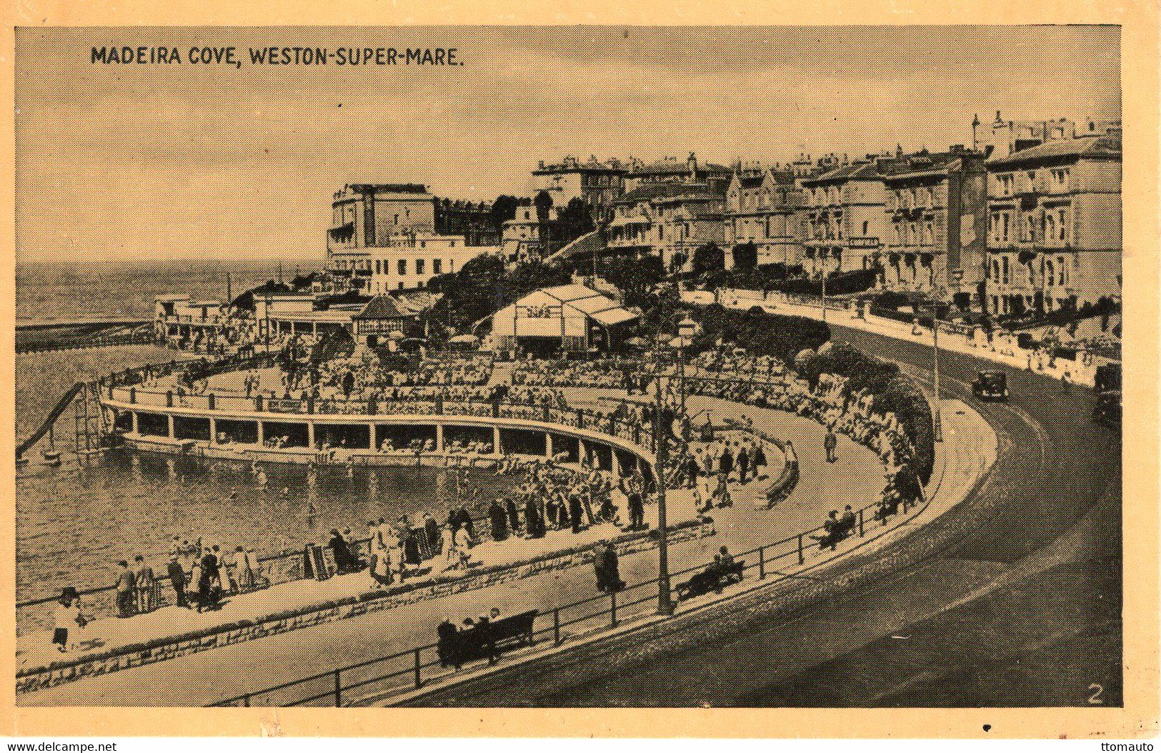 Madeira Cove, Weston-Super-Mare - Old Postcard - CPA - Weston-Super-Mare