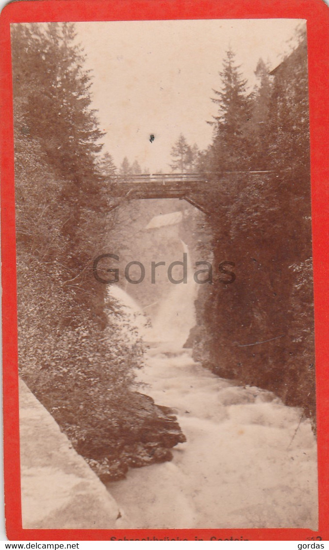 Austria - Salzburg - Schreckbrucke In Bad Gastein - Siecle 19 - Wasserfall - Waterfall - Photo Anton Czurda - 65x105mm - St. Johann Im Pongau