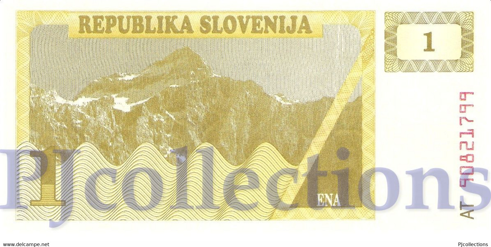 SLOVENIA 1 TOLAR 1990 PICK 1a XF+ - Slovénie