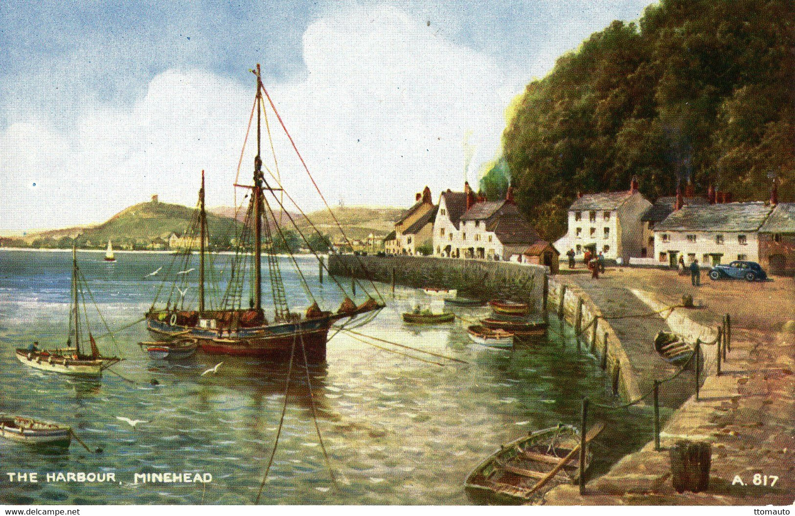 Minehead  -  The Harbour  -  Old Art Postcard - CPA - Minehead