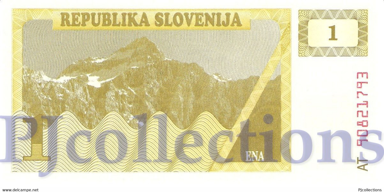 SLOVENIA 1 TOLAR 1990 PICK 1a UNC - Slovénie