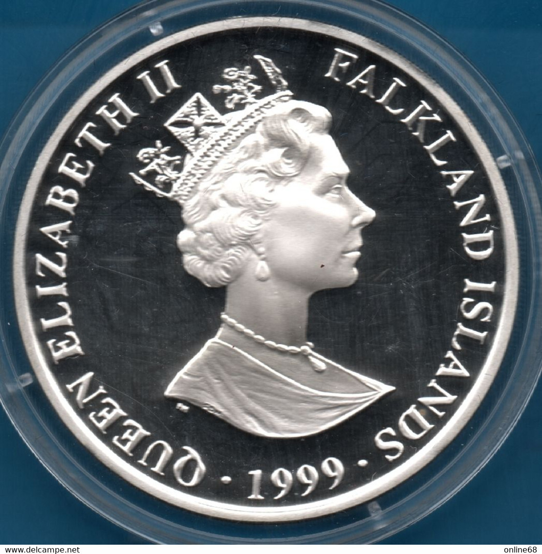 FALKLAND ISLANDS 2 POUNDS 1999  KM# 64a  Argent 925‰ Silver  PROOF SIR ERNEST HENRY SHACKLETON ENDURANCE Bateau - Falklandinseln