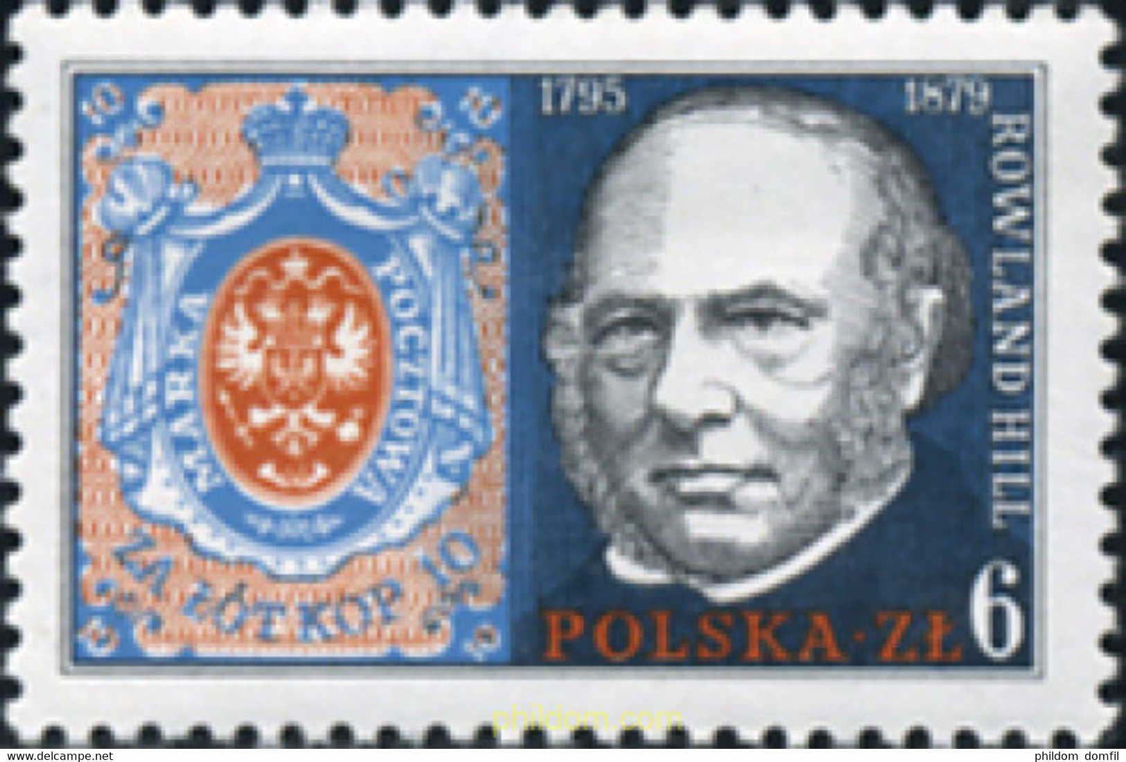 167952 MNH POLONIA 1979 CENTENARIO DE LA MUERTE DEL SIR ROWLAND HILL - Sin Clasificación