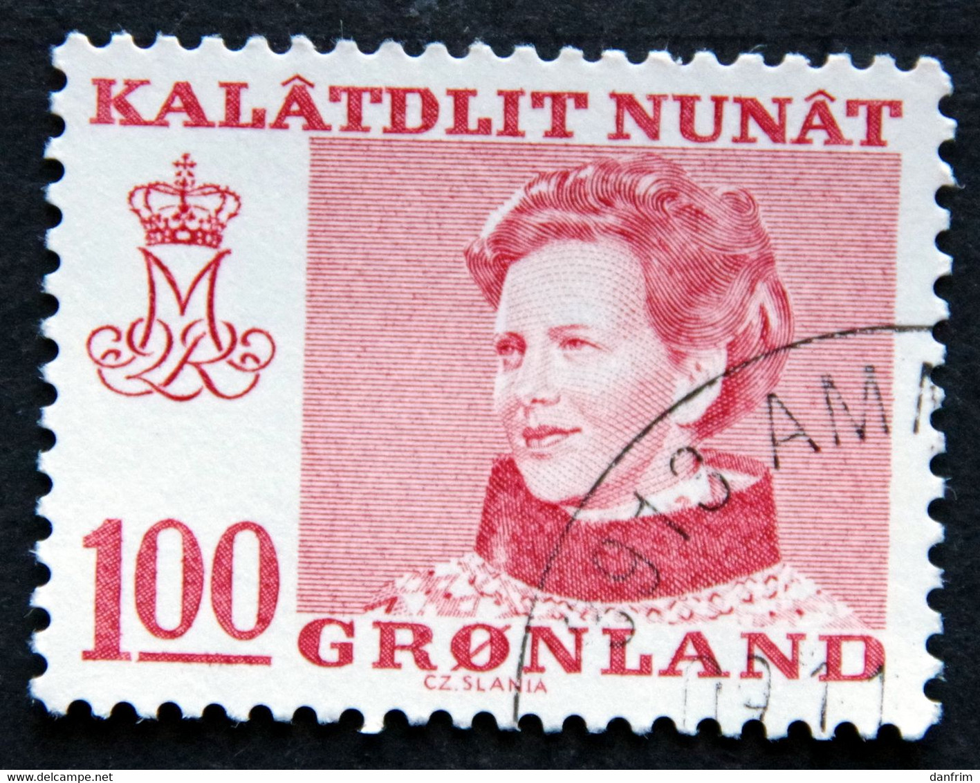 Greenland 1977  Queen Margarethe II.MiNr.101Y ( Lot H 875) - Gebraucht