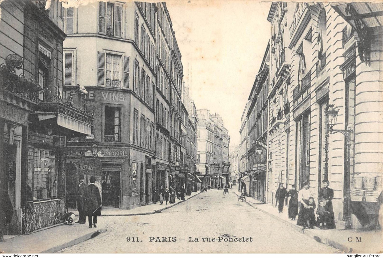 CPA 75 PARIS XVIIe LA RUE PONCELET - Distretto: 17