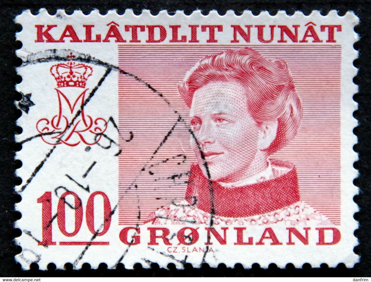 Greenland 1977  Queen Margarethe II.MiNr.101X ( Lot H 879) - Usati