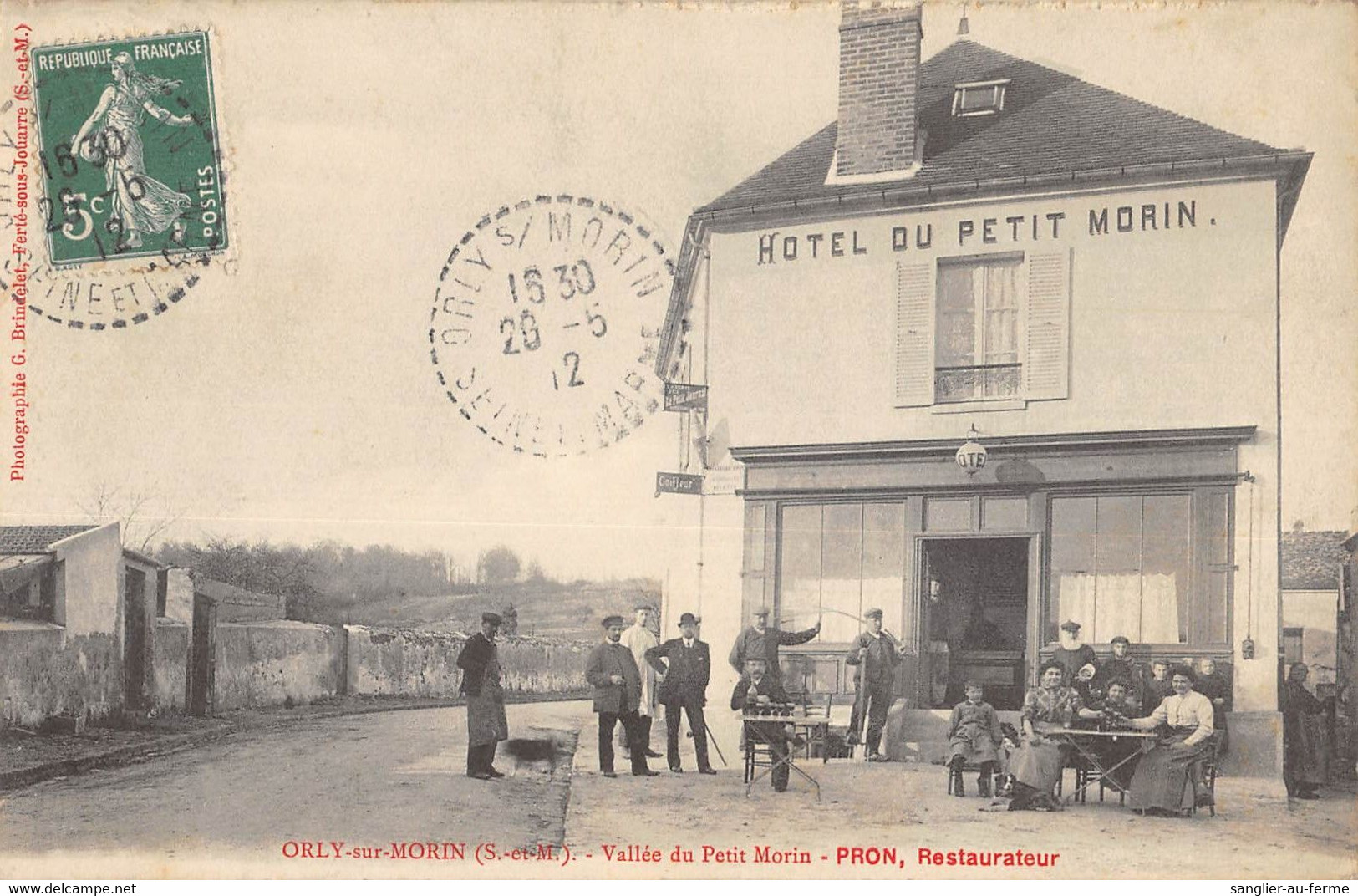 CPA 77 ORLY SUR MORIN VALLEE DU PETIT MORIN PRON RESTAURATEUR (cliché Rare - Autres & Non Classés