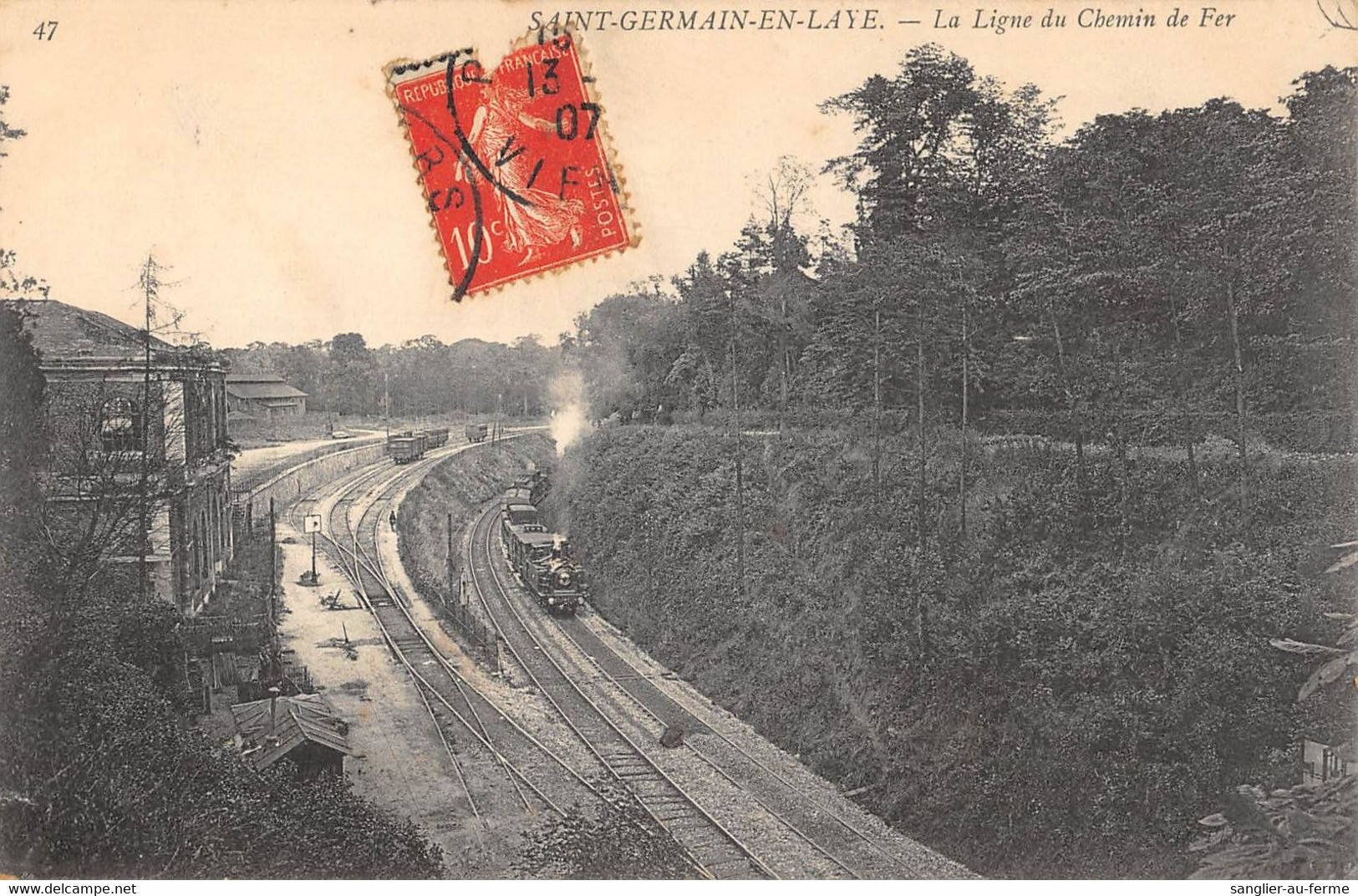 CPA 78 SAINT GERMAIN EN LAYE LA LIGNE DU CHEMIN DE FER - Altri & Non Classificati