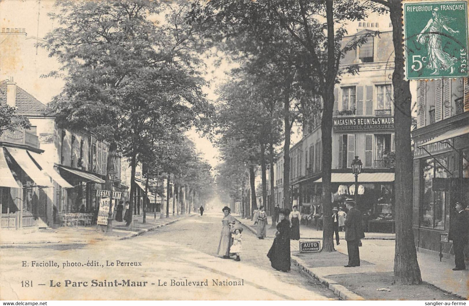 CPA 94 LE PARC SAINT MAUR LE BOULEVARD NATIONAL - Sonstige & Ohne Zuordnung