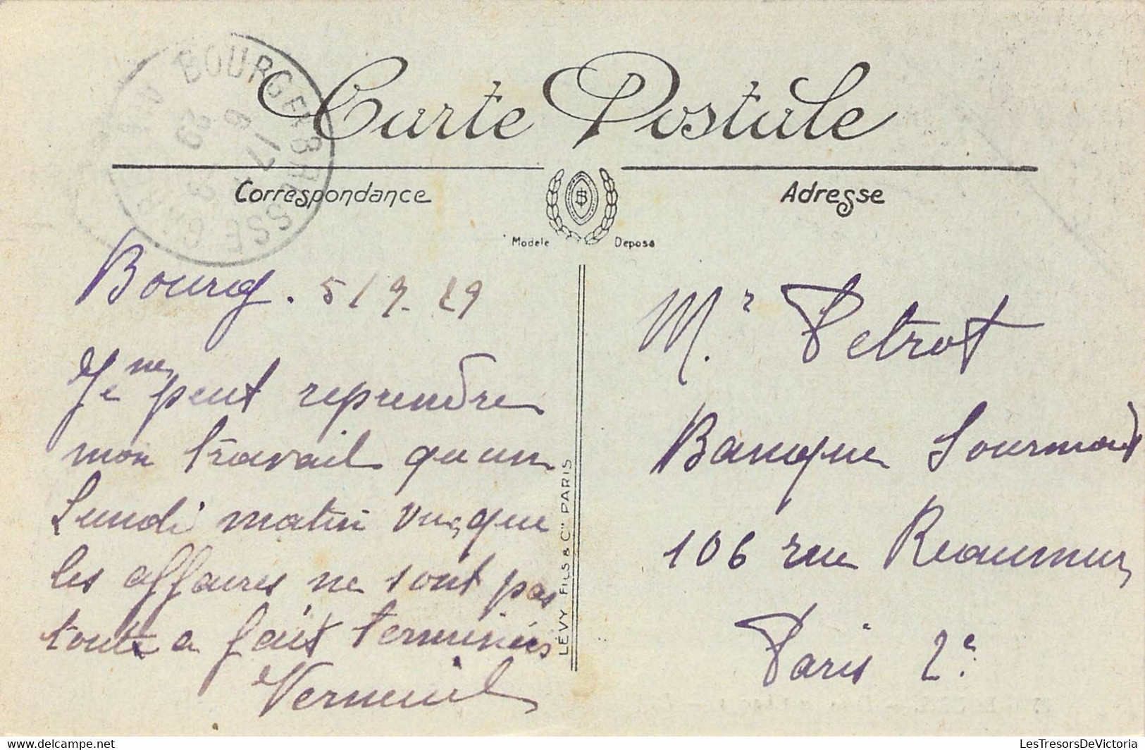 CPA Thèmes - Agriculture - Bourg - Dans Les Champs - Lévy Fils & Cie Paris - Colorisée - Oblitérée 1929 - Bœufs - Landwirtschaftl. Anbau