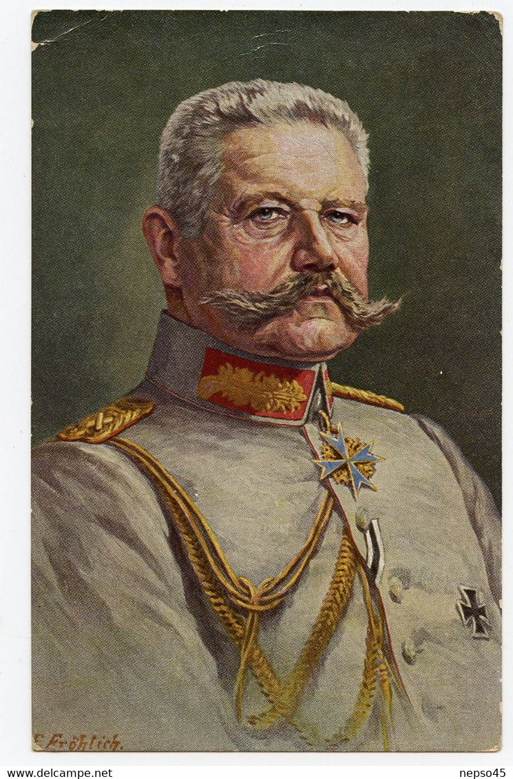 Paul Von Hindenburg Militaire Et Homme D'État Allemand.joua Un Rôle Important Dans L'histoire De L'Allemagne. - Personnages