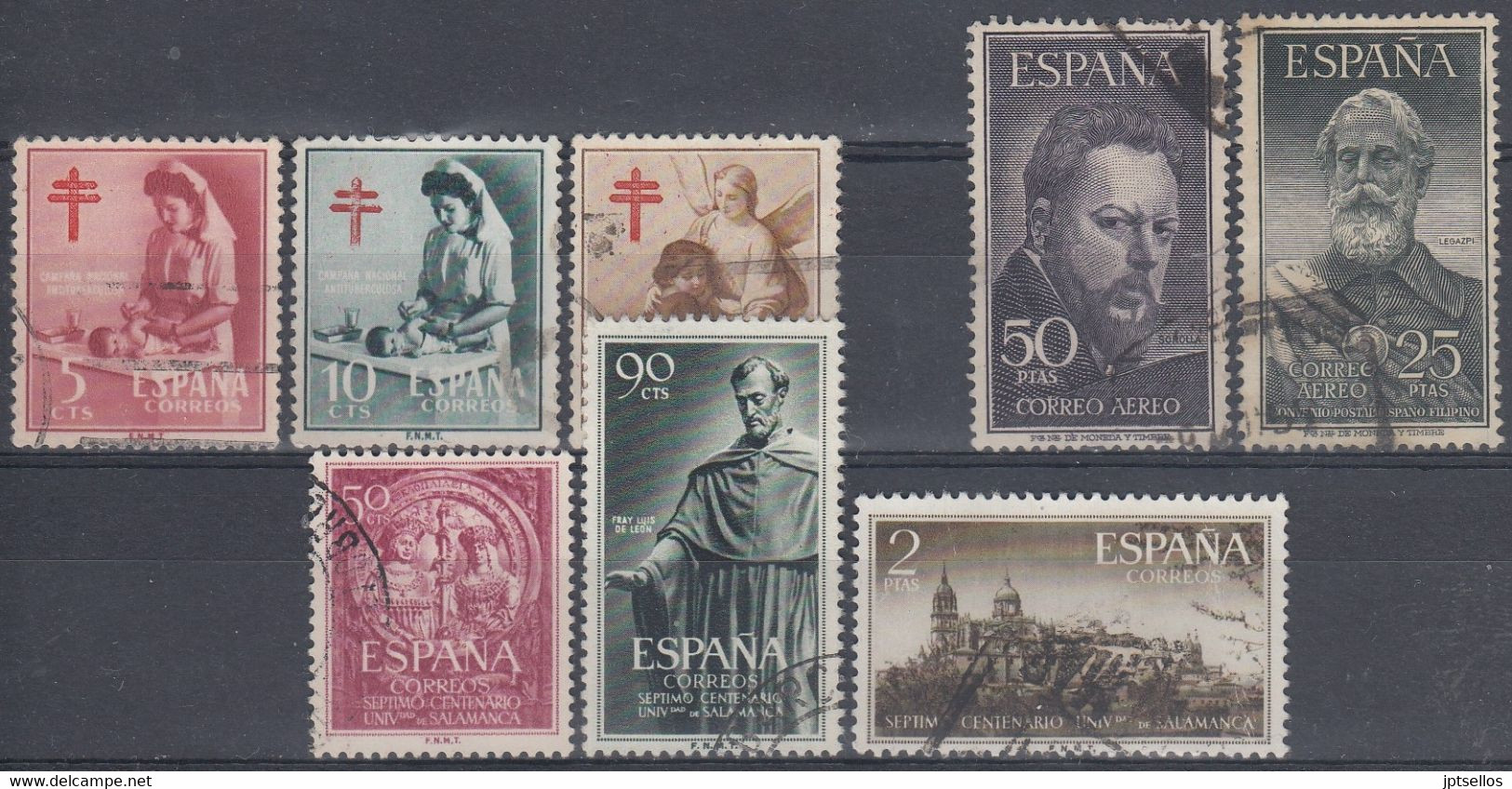 ESPAÑA 1953 Nº 1121/28 AÑO COMPLETO USADO 8 SELLOS - Años Completos