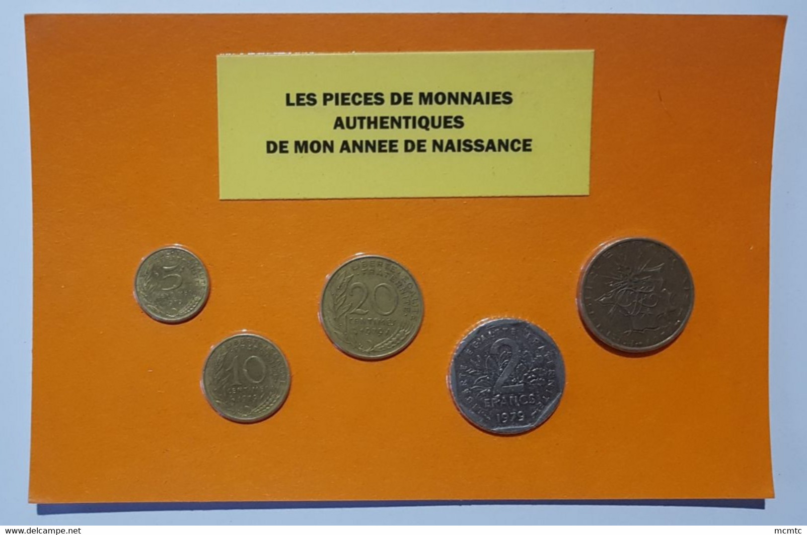 5 Pièces De Monnaies Authentiques  Sous Blister De Votre Année De Naissance 1979 ( Idée Cadeau ) - Other & Unclassified