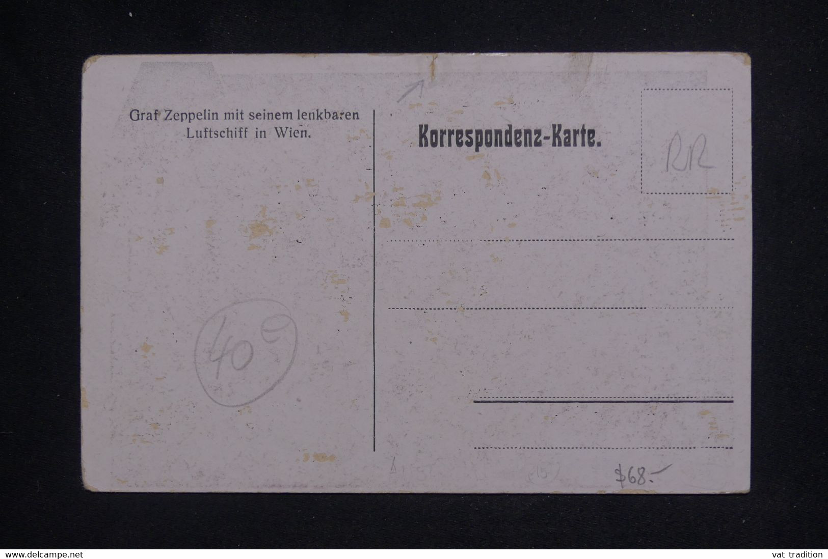 AVIATION - Carte Postale Graf Zeppelin - Défauts - L 136600 - Dirigeables