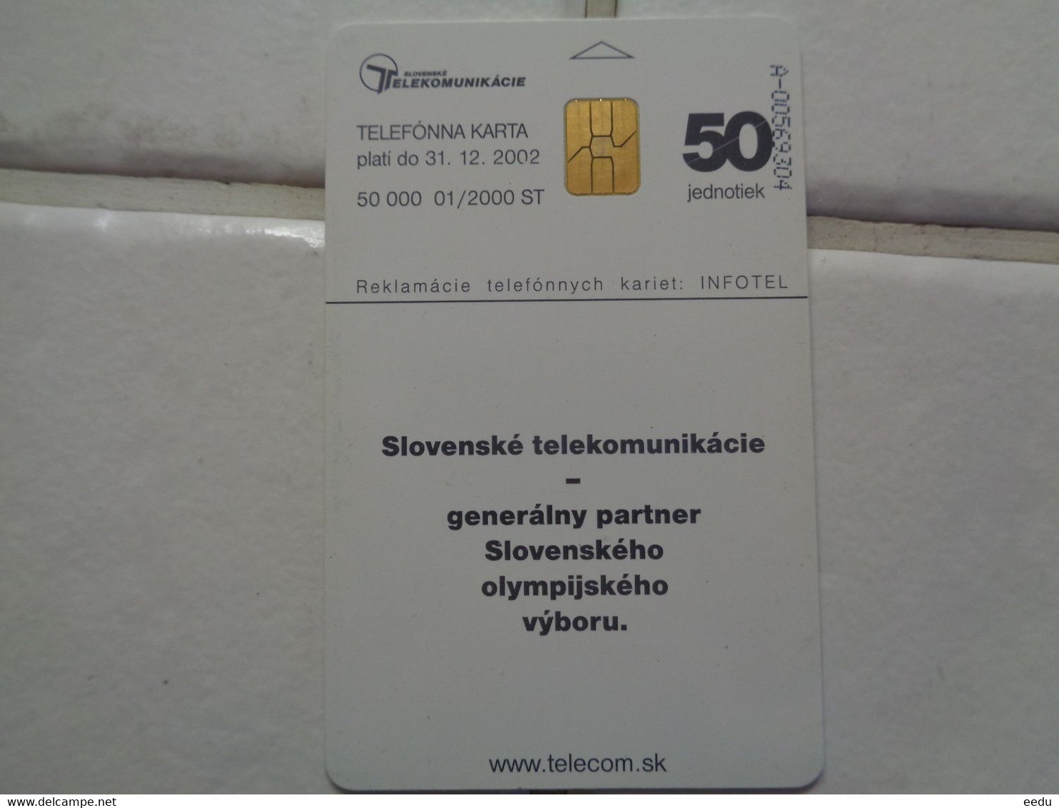 Slovenia Phonecard - Olympische Spiele