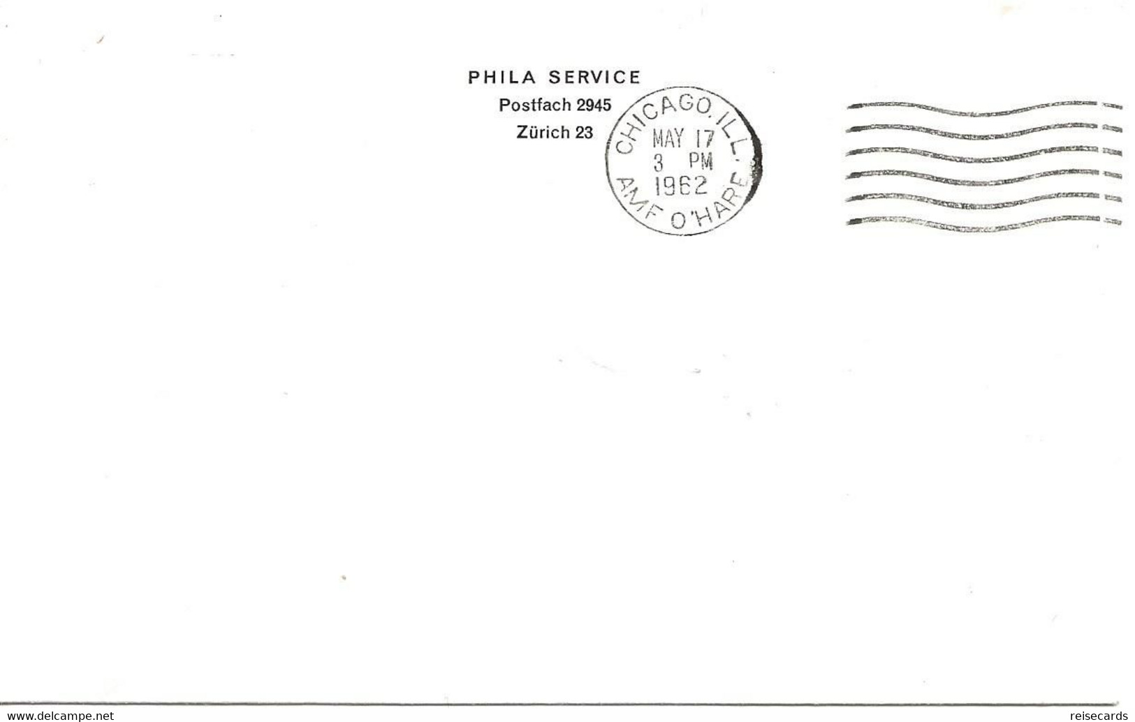 Liechtenstein: 1962 Swissair Air Mail Brief Zürich - Chicago - Briefe U. Dokumente