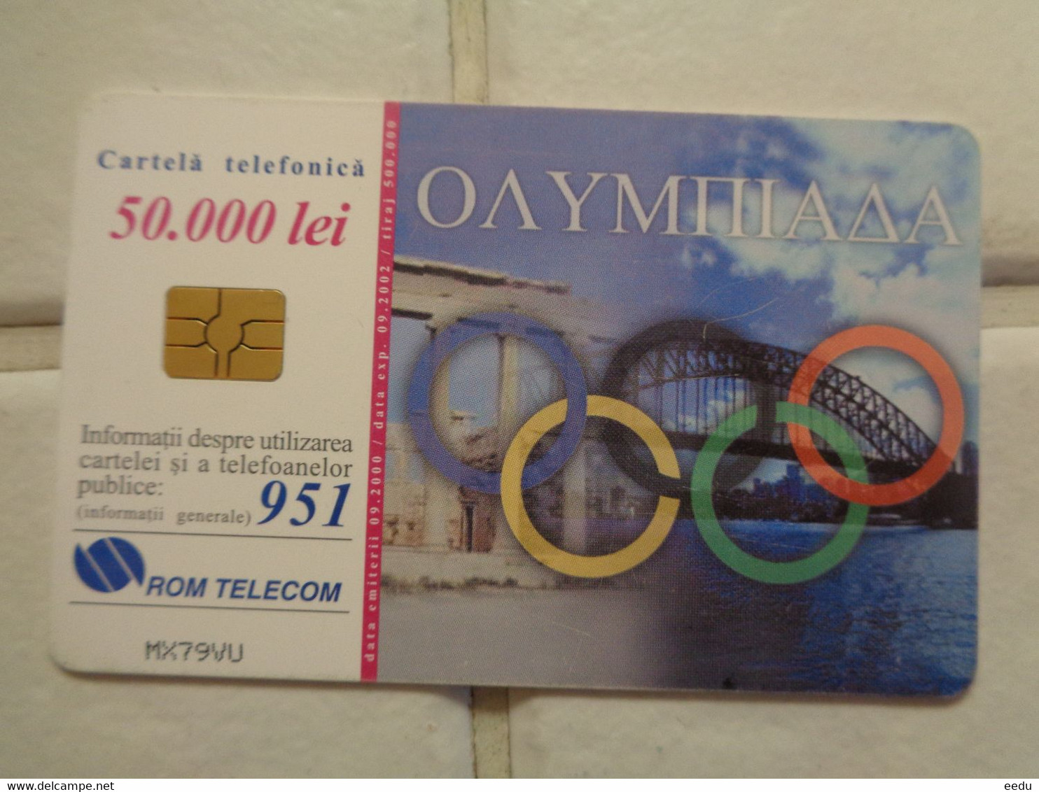 Romania Phonecard - Olympische Spiele