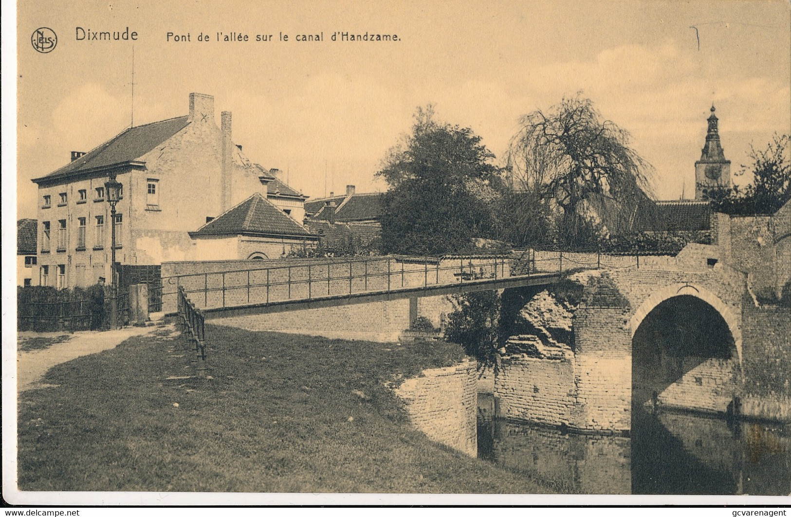 DIKSMUIDE  PONT DE L'ALLEE SUR LE CANAL D'HANDZAME      2 SCANS - Diksmuide