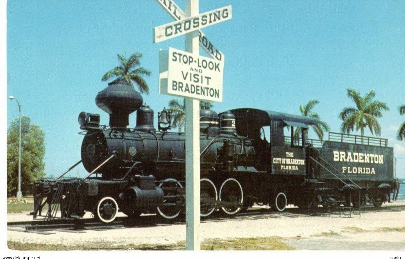 BRDENTON - FLORIDA - OLD WOOD-BURNING LOCOMOTIVE - NVG FP - C06175 - Bradenton