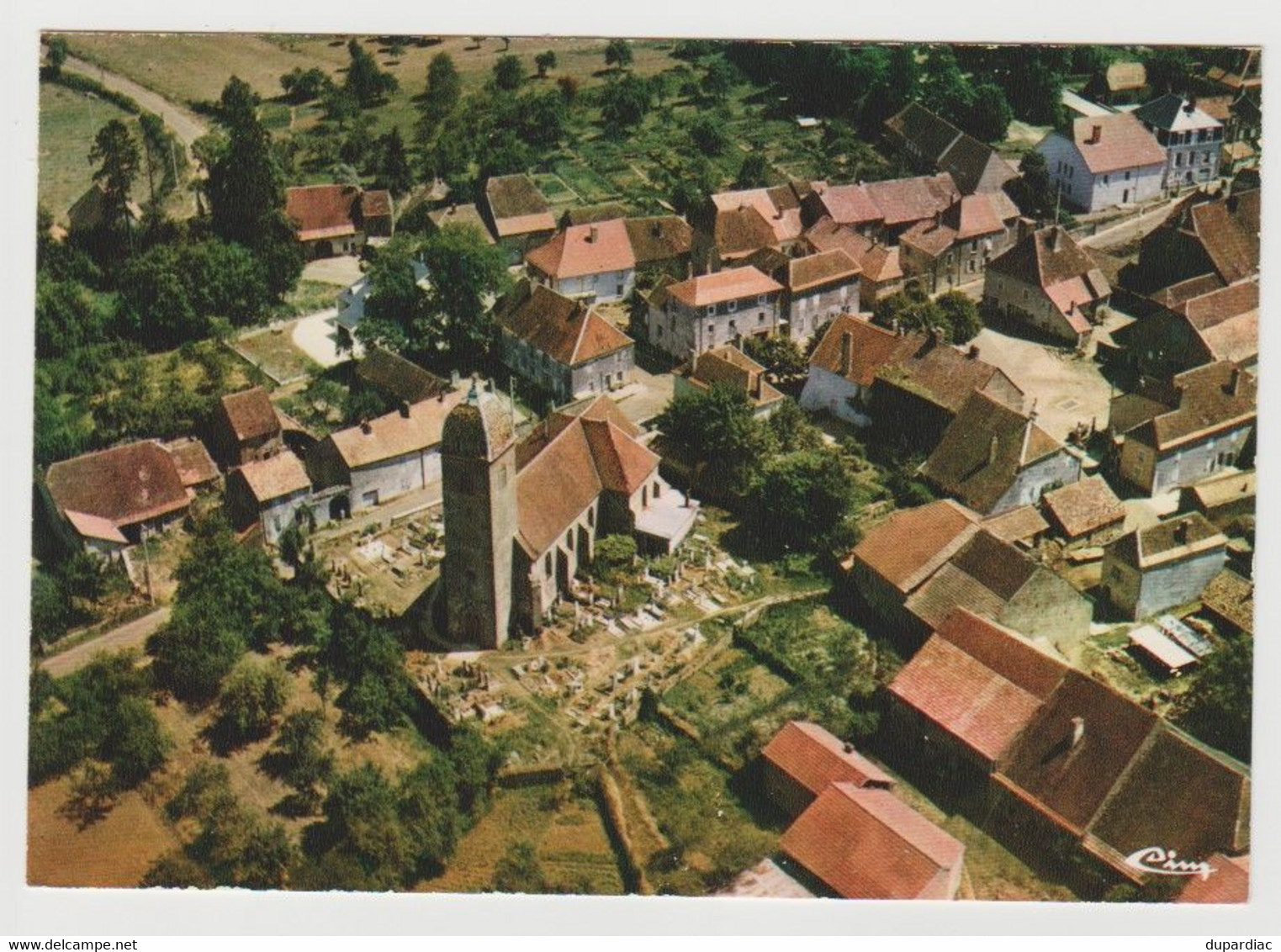 39 - Jura / GENDREY -- Vue Aérienne. Le Centre, L'église Et La Colonie. - Gendrey