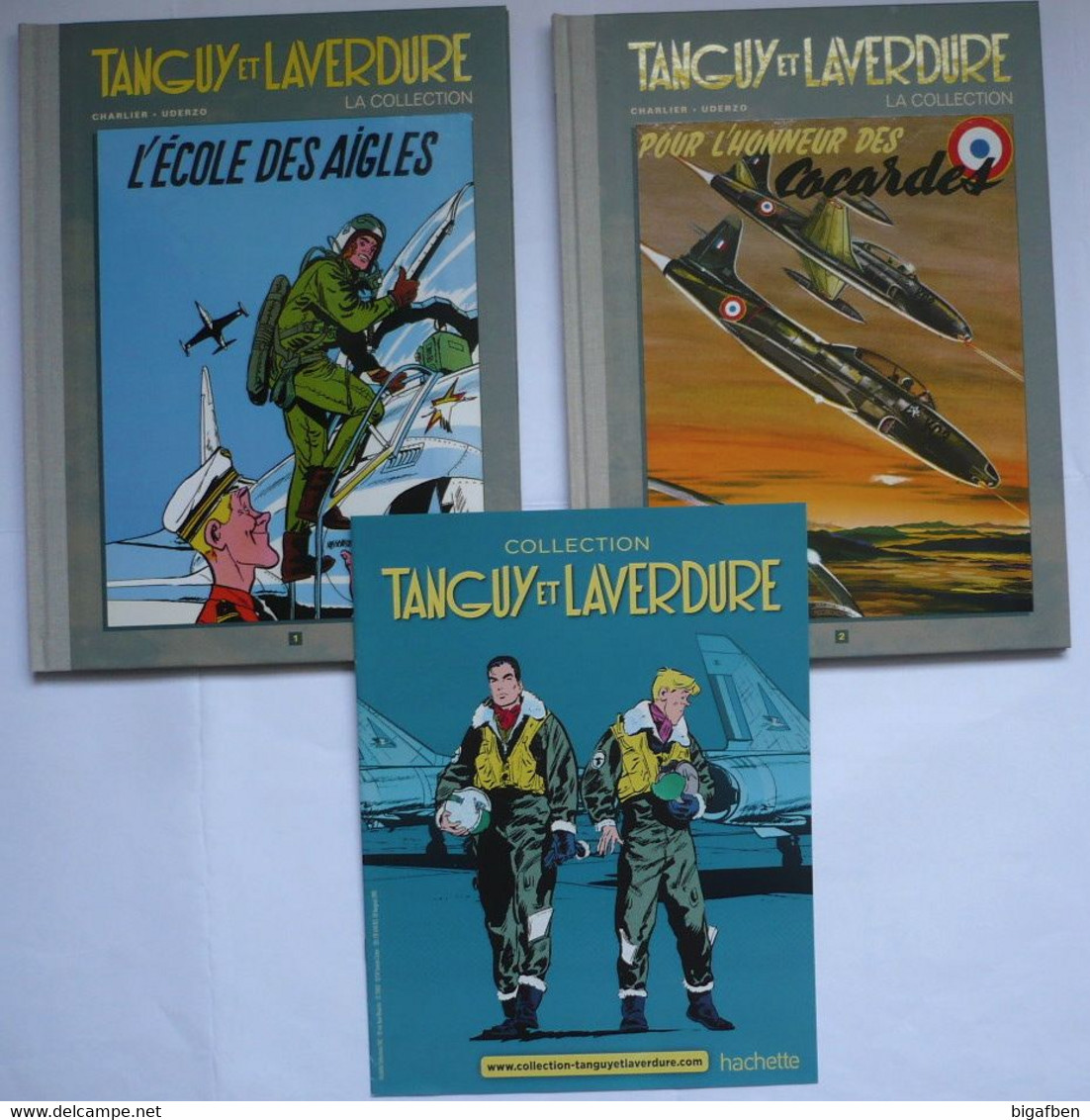 Lot 2 TANGUY ET LAVERDURE N°1 Et 2 Collection Hachette + Plaquette / Dos Toilé / TBE NEUF +++ / CHARLIER UDERZO - Tanguy Et Laverdure