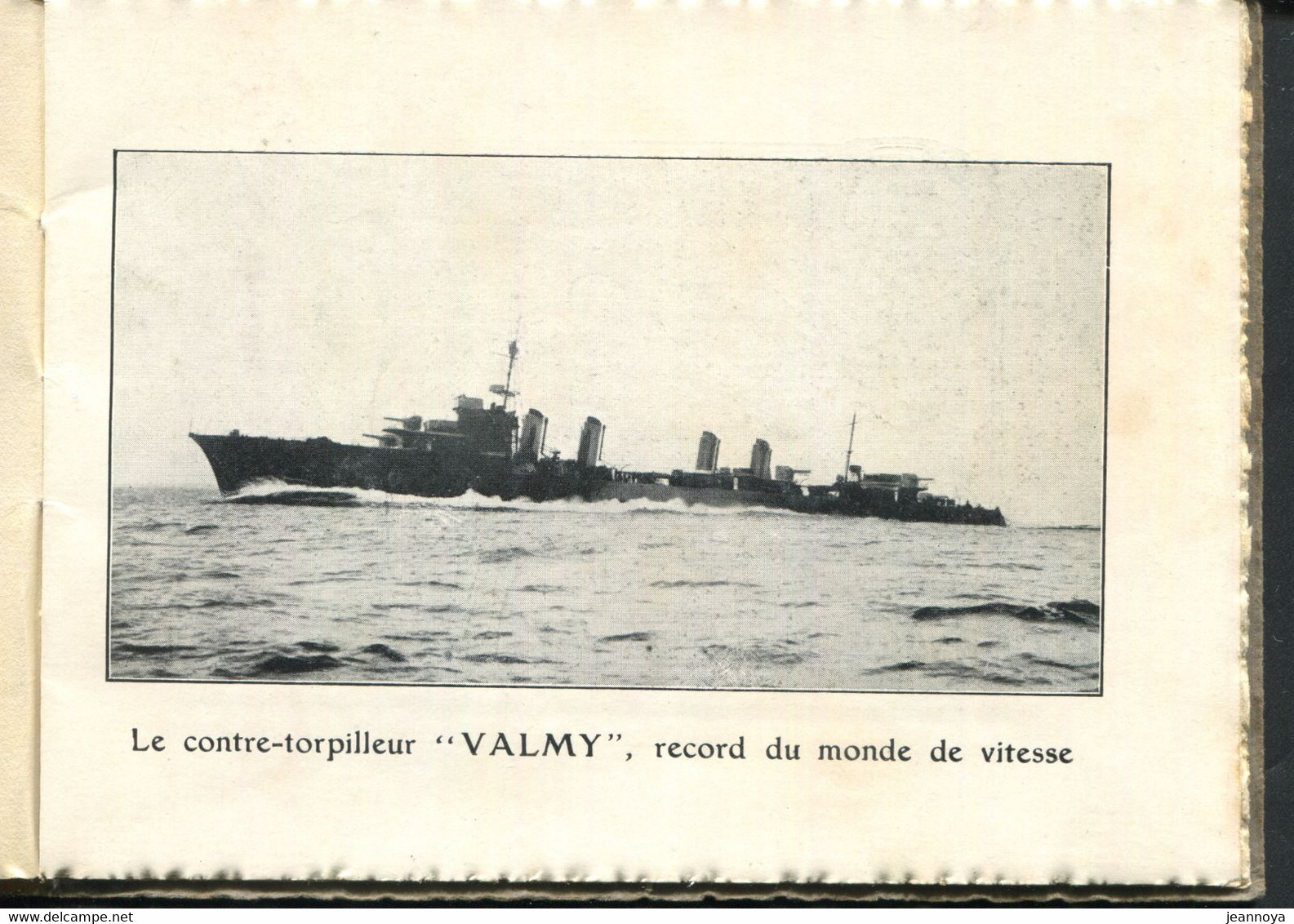 LIVRE D'OR DU CONTRE TORPILLEUR LE VALMY - LIVRET AU FORMAT 165 X 125 Mm, TRES BON ETAT - R - Schiffe