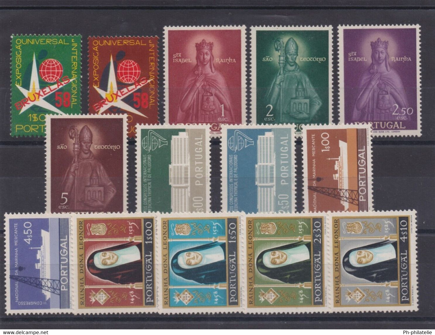 PORTUGAL: ANNEE COMPLETE 1958 DE 14 TIMBRES NEUF* - Unused Stamps