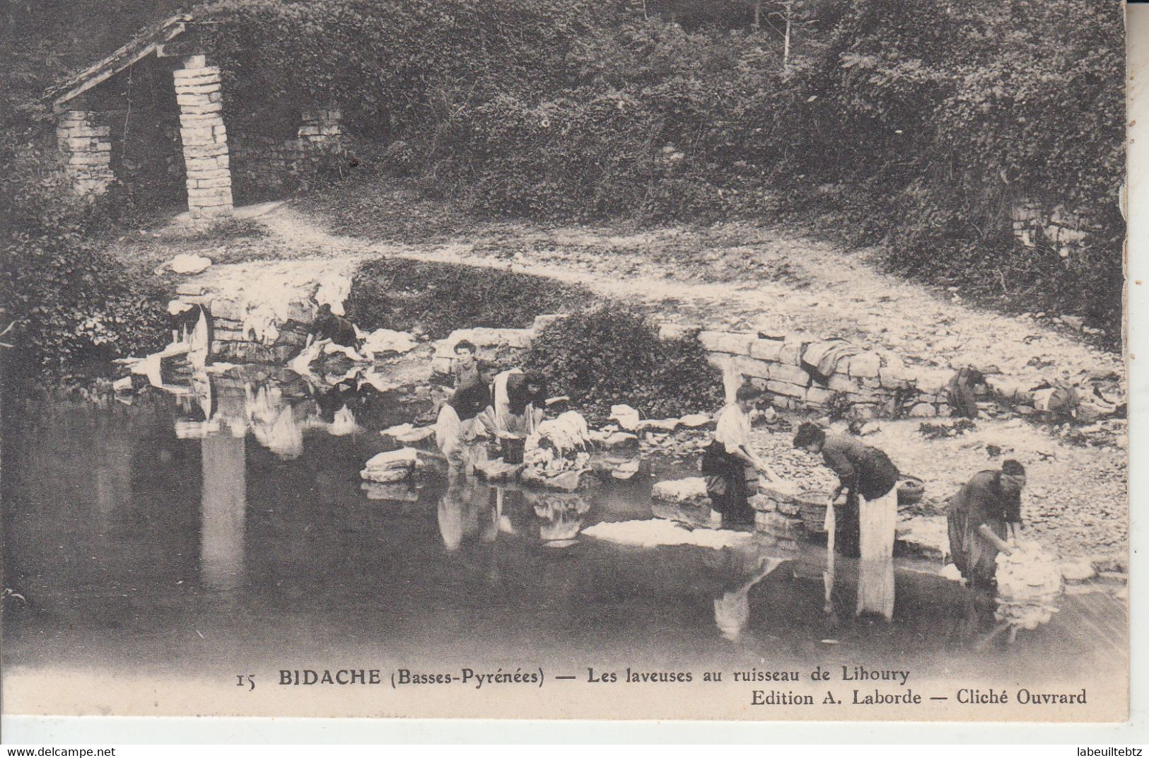 BIDACHE - Les Laveuses Au Ruisseau De Lihoury - Lavoir  PRIX FIXE - Bidache