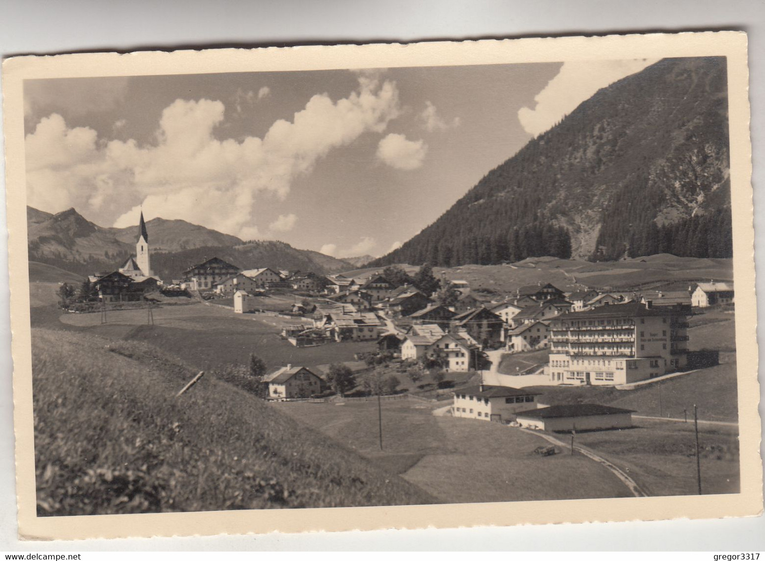 C2383) BERWANG - Tirol - Mit Lechtaler Alpen HAUS DETAILS U. Kirche - Berwang